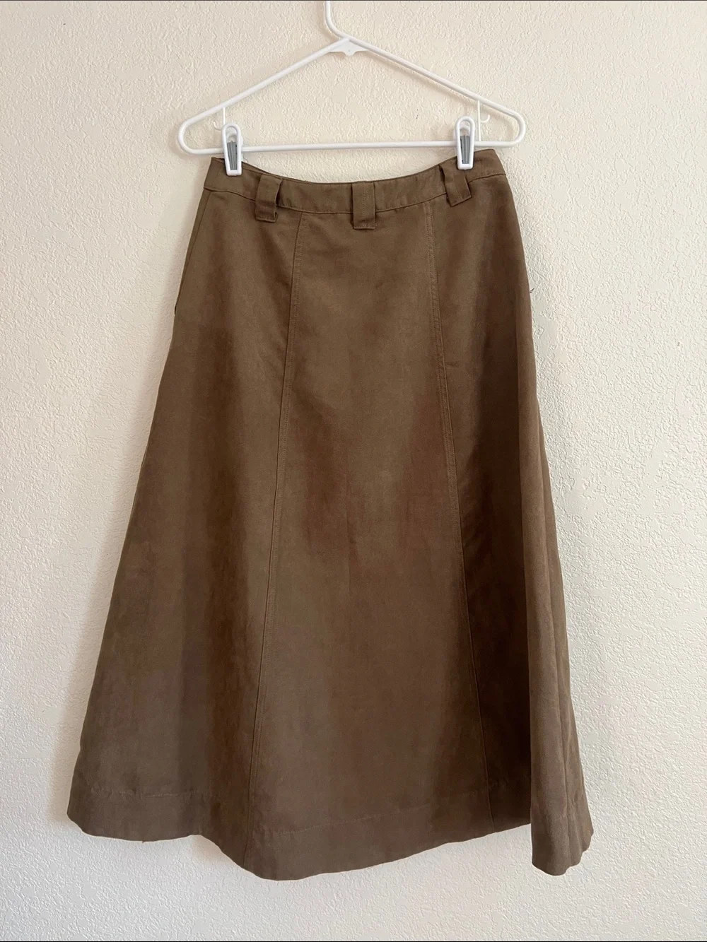 Universal Thread Faux Suede Midi A-Line Skirt